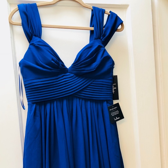 Lulu’s Royal Blue Chiffon Cocktail Dress - NWT - Picture 3 of 7